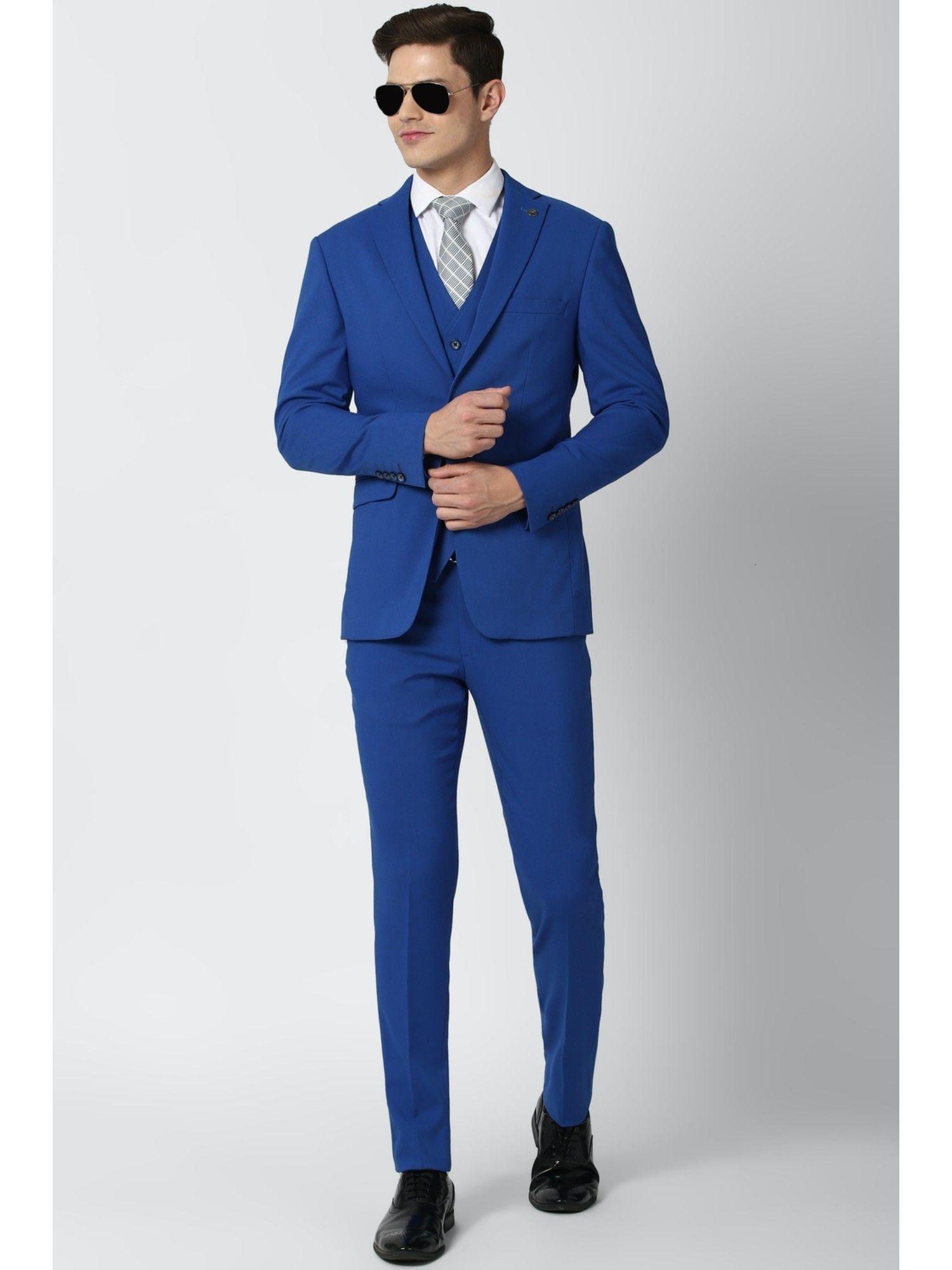 men blue three piece suit (set of 3)