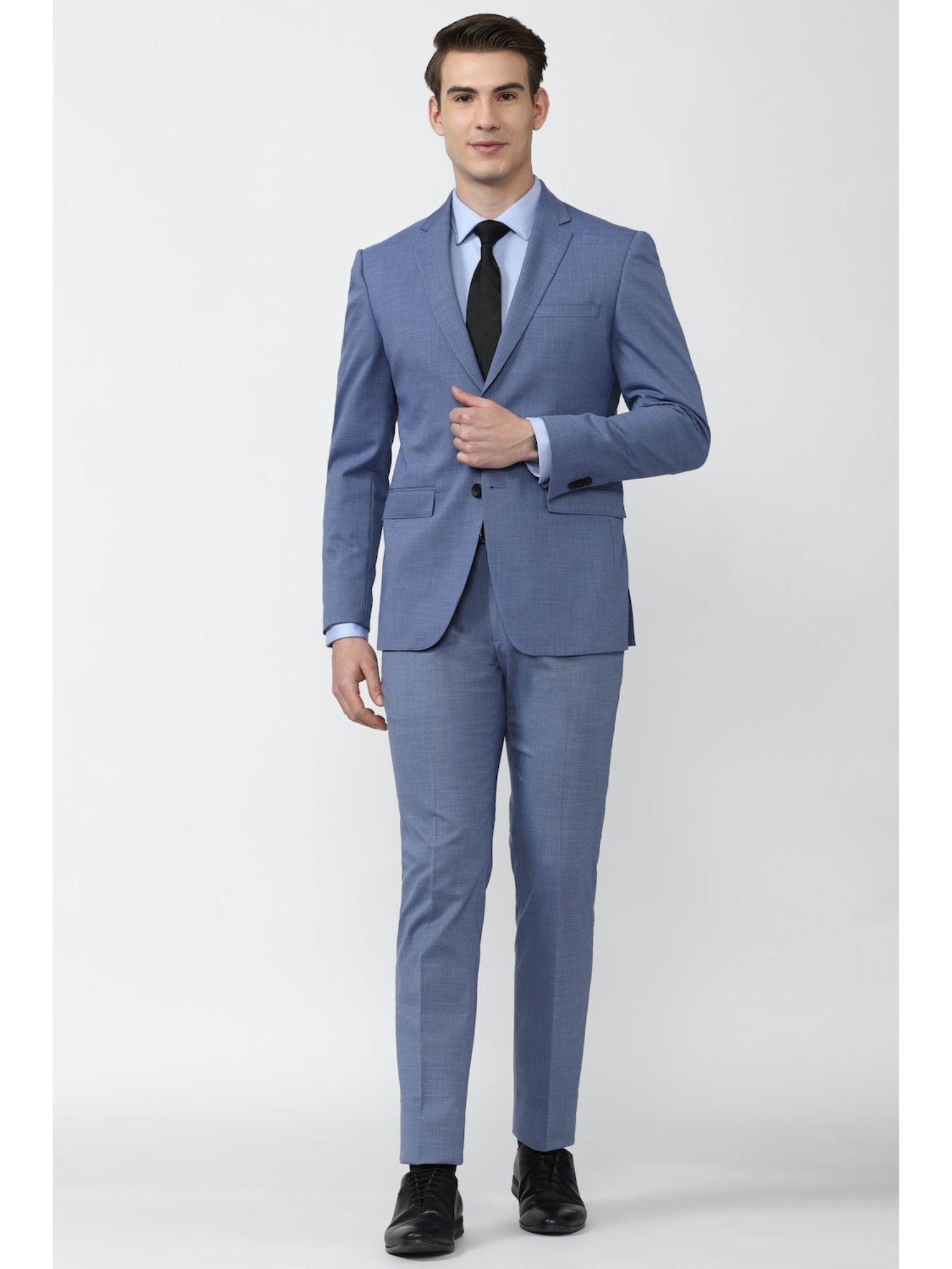 men blue two piece suit (set of 2)