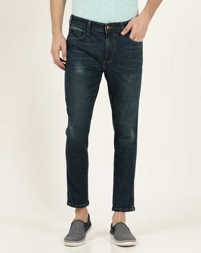 men bostin swirl lightly washed slim fit jeans