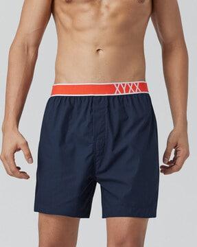 men boxers with elasticated waist