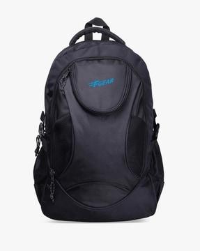 men brand print laptop backpack 17"