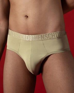 men briefs with logo waistband