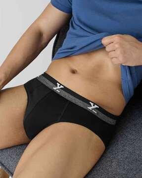 men briefs with logo waistband