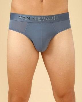 men briefs with logo waistband