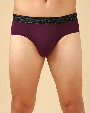 men briefs with logo waistband