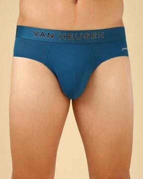 men briefs with logo waistband