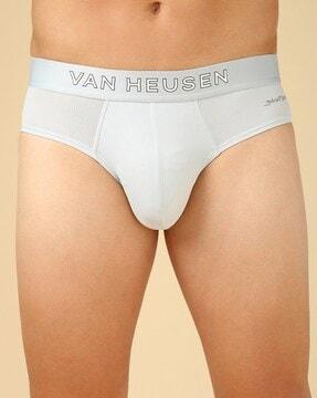 men briefs with logo waistband