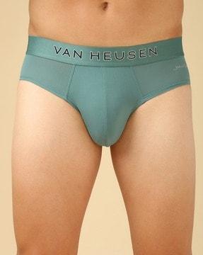 men briefs with logo waistband