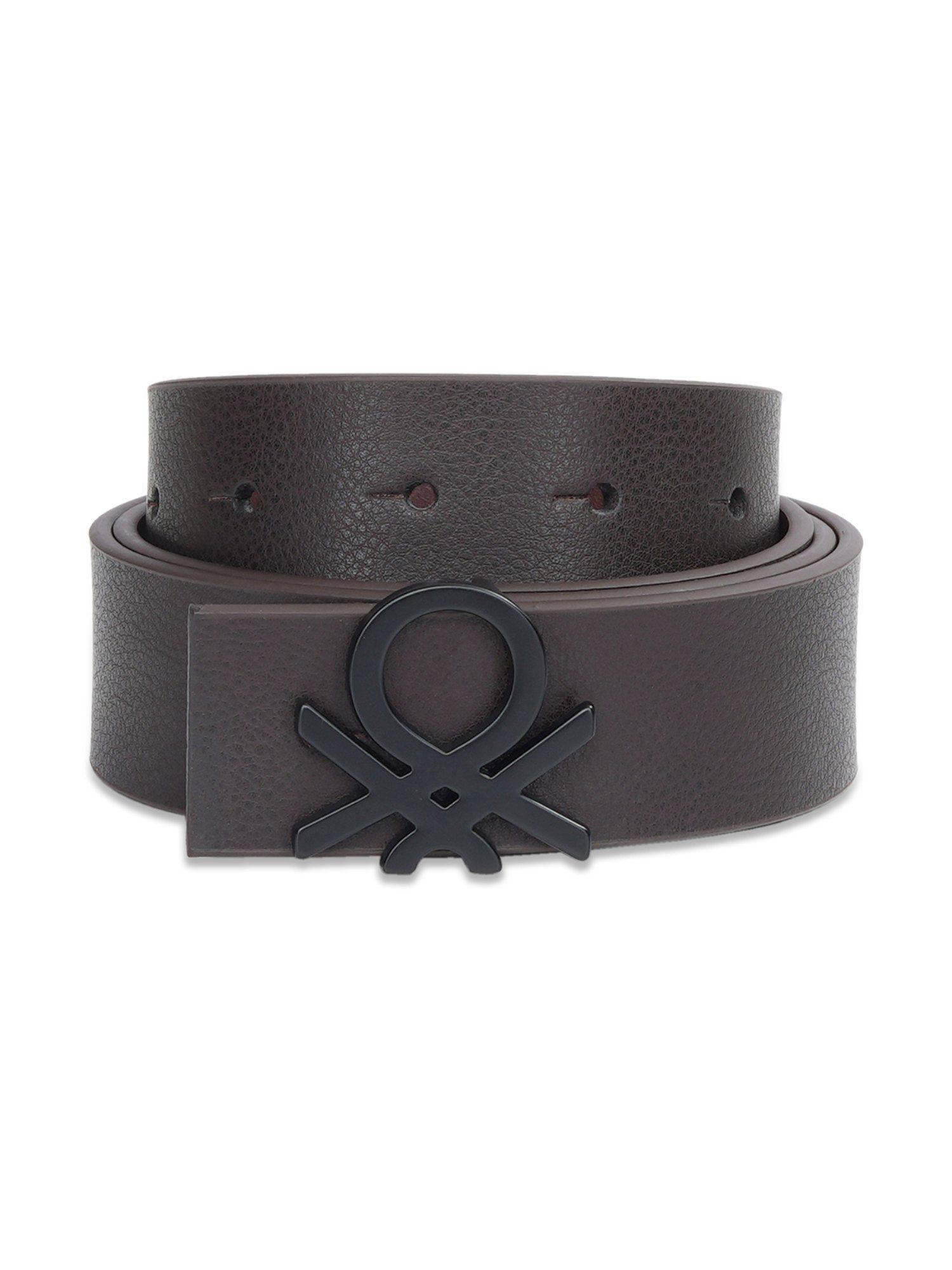 men brown/brown leather zito reversible belt