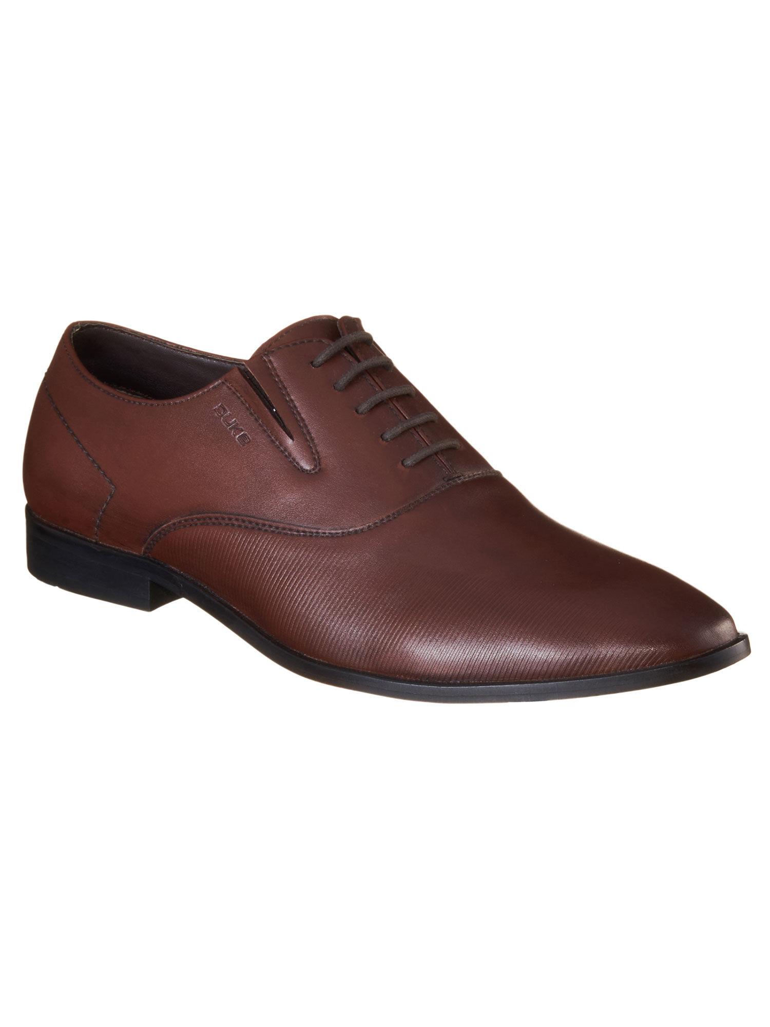 men brown formal shoes