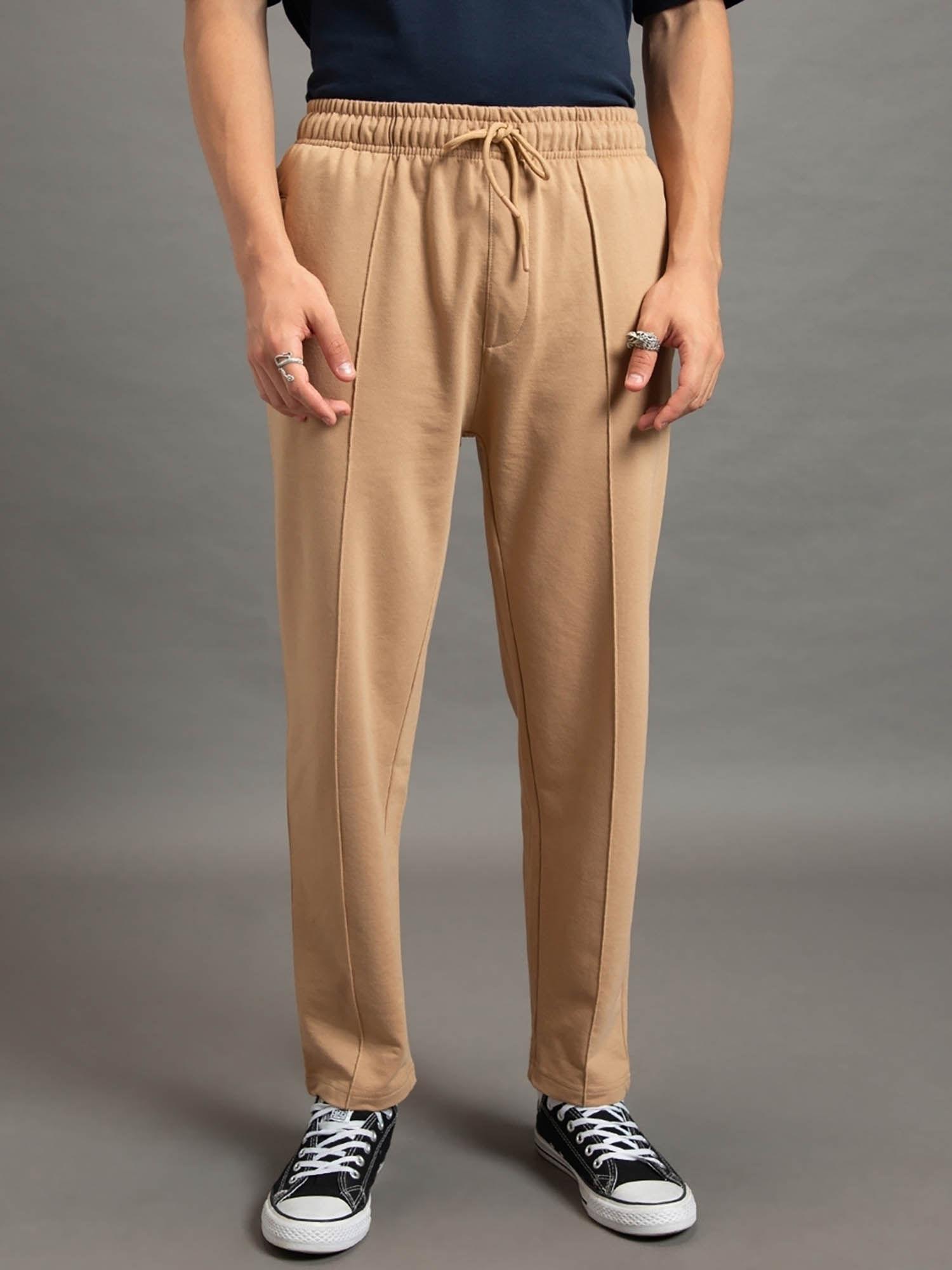 men brown jogger pants