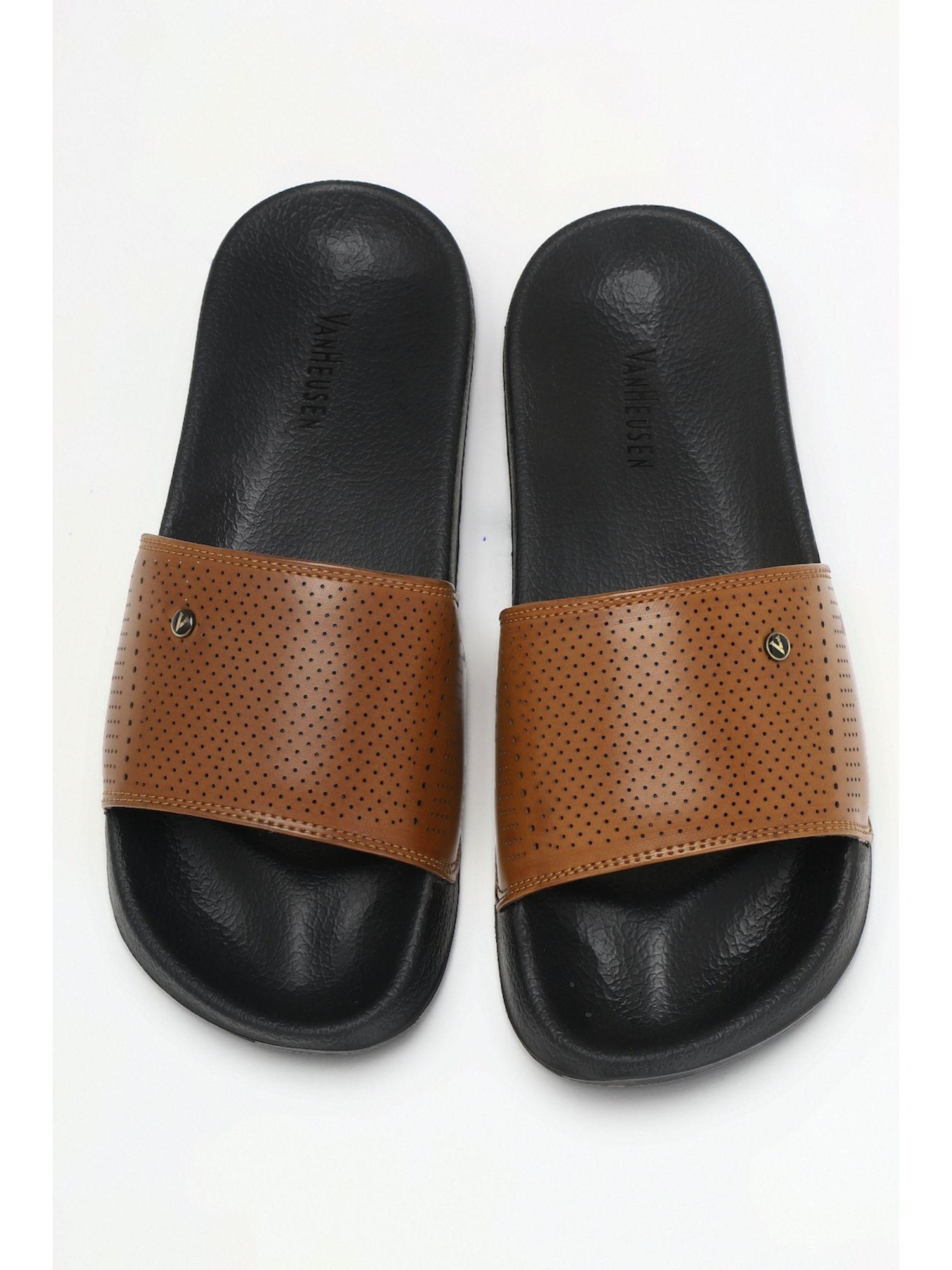 men brown sliders