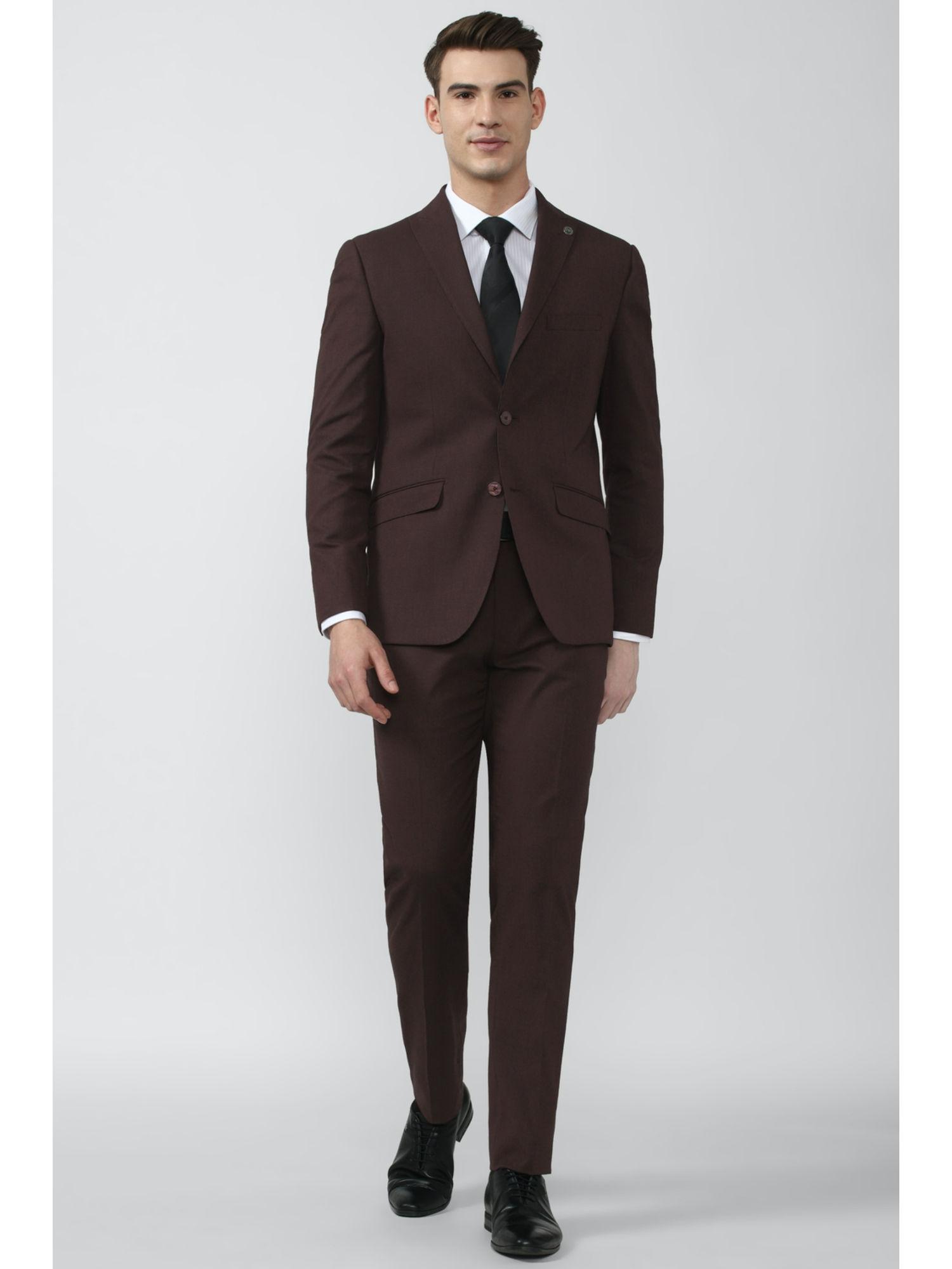 men brown suit (set of 2)