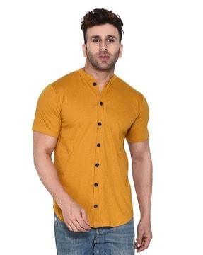 men button-front regular fit shirt