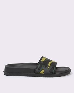 men camouflage pattern slides