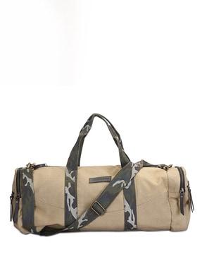 men camouflage print duffle bag