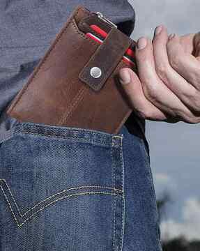 men card holder bi-wallet