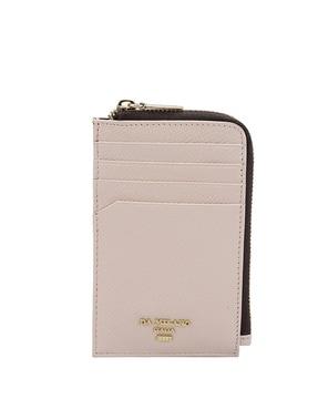 men card holder with zip closure