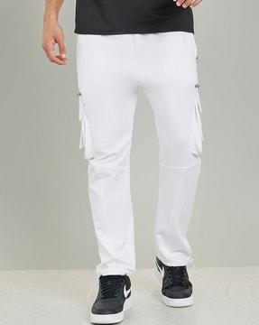 men cargo joggers with drawstrings