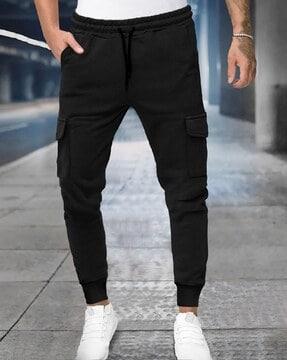 men cargo track pants with insert pockets