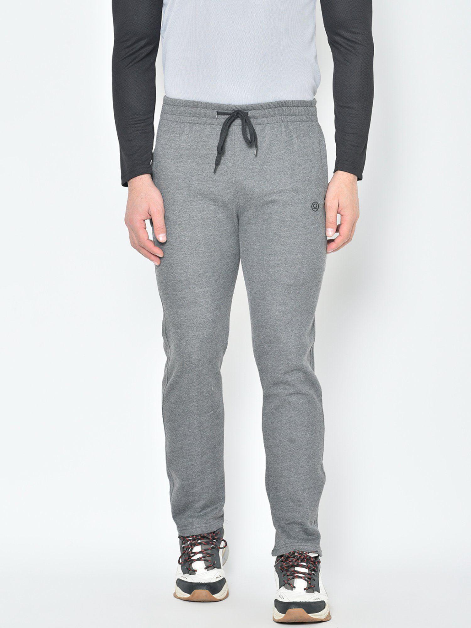 men casual grey track pant