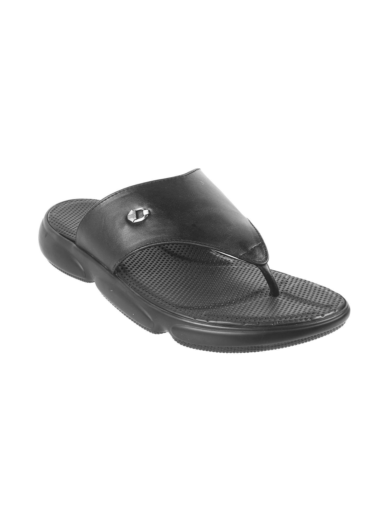 men casual synthetic black flipflops