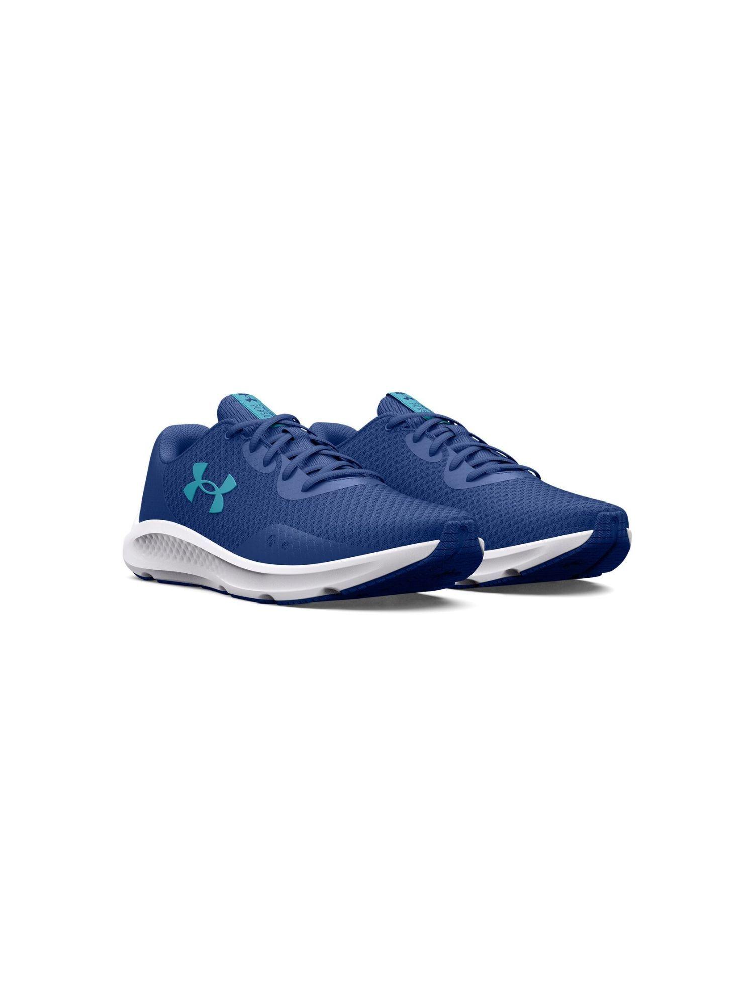 men charged pursuit 3 blue running shoes