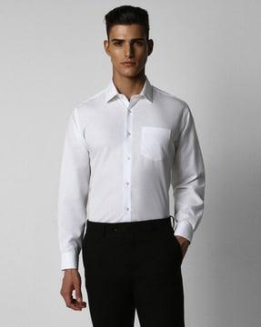 men checked regular fit shirt