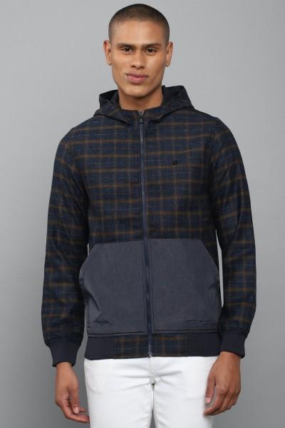 men checkered casual jacket