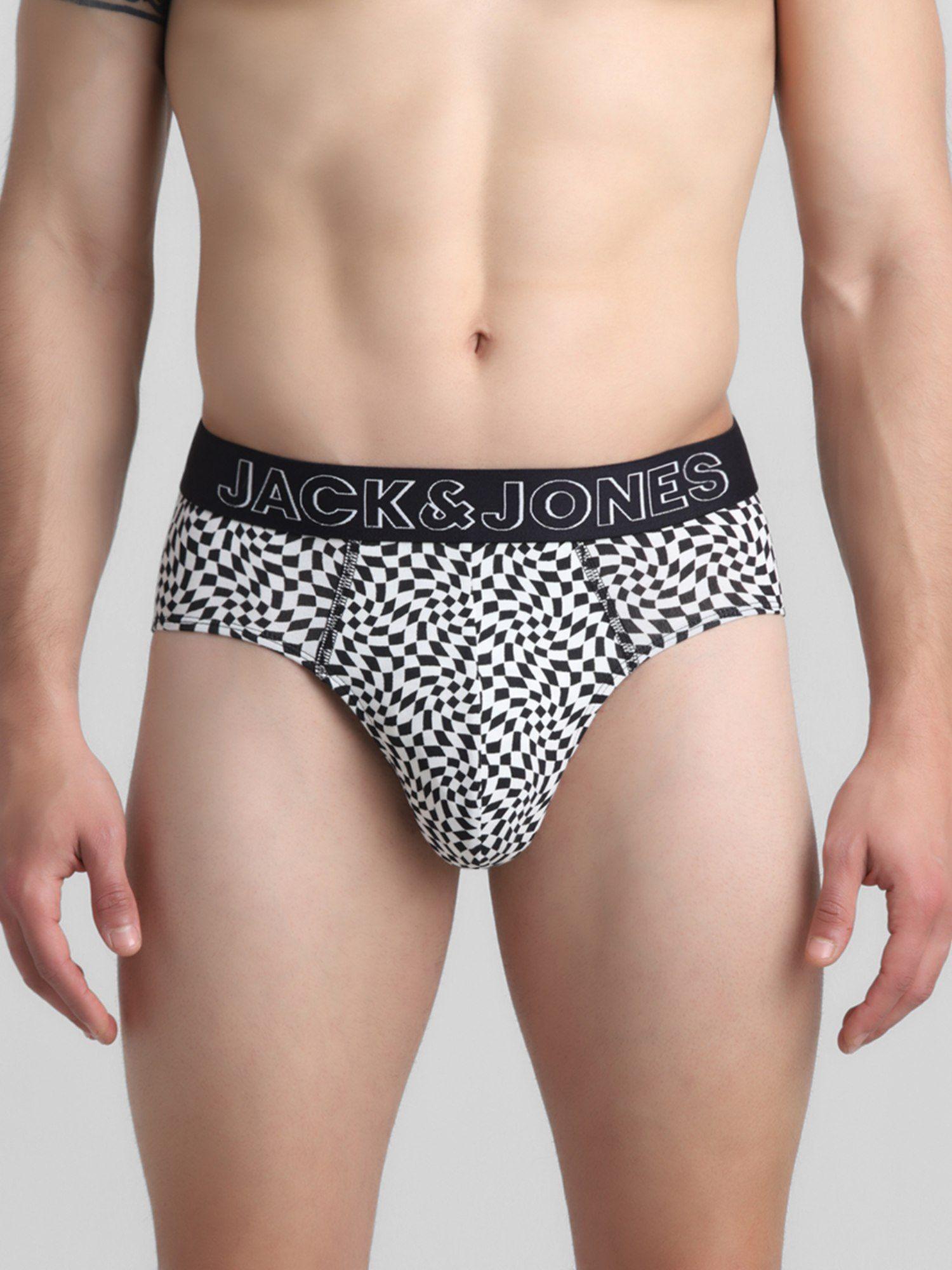 men checks black brief