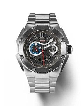men chronograph watch with metallic strap-g0471-n10.7ss