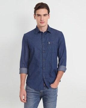 men classic twill regular fit shirt