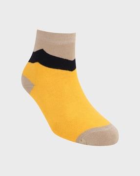 men colorblock ankle-length socks