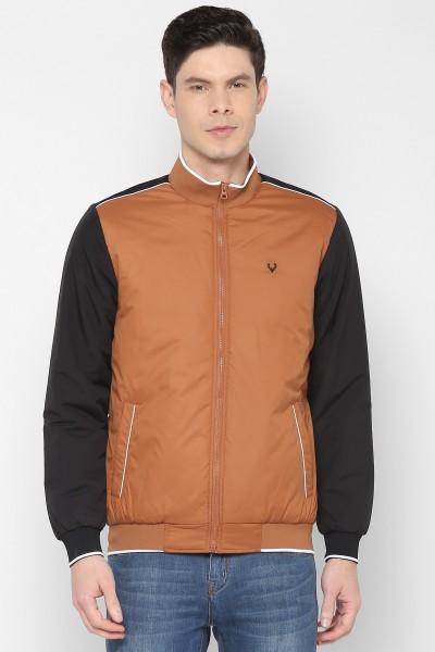 men colorblock bomber jacket