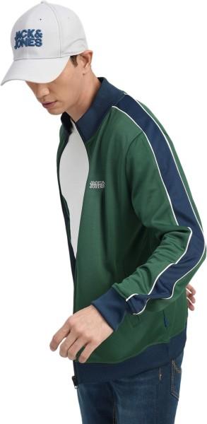 men colorblock casual jacket