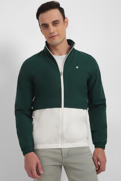 men colorblock casual jacket