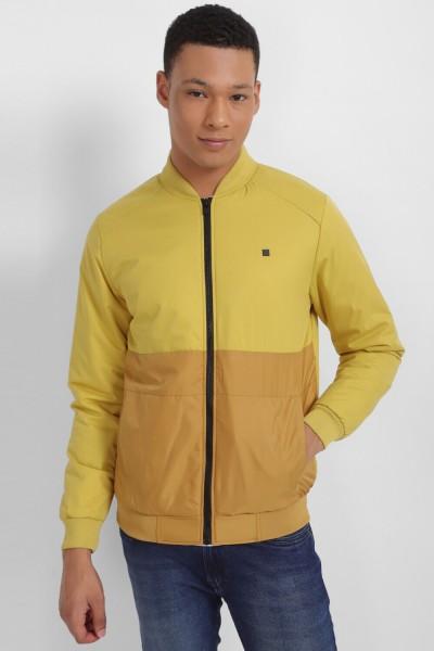 men colorblock casual jacket