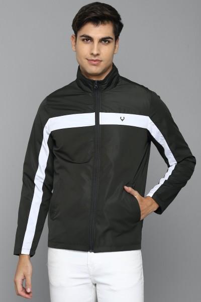 men colorblock casual jacket