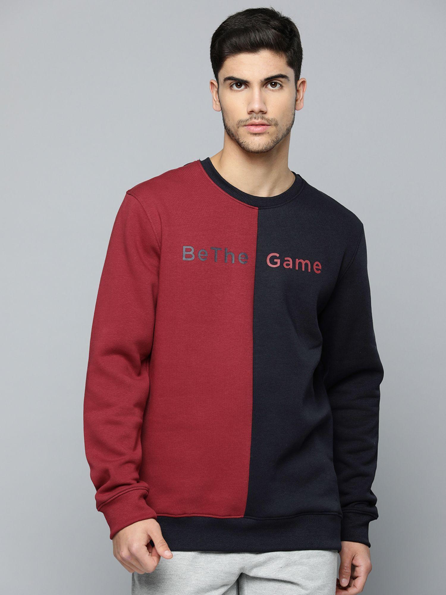 men colorblock multi color sweatshirt