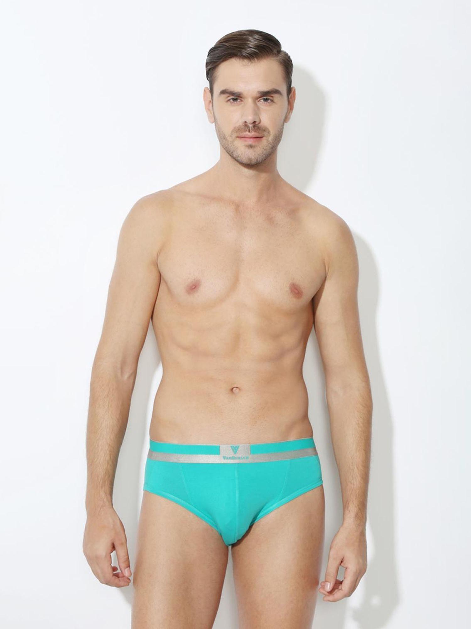 men colour fresh & ultra soft briefs - green