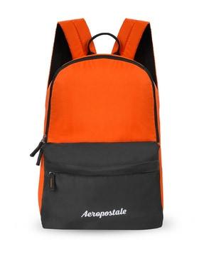 men colourblock back pack with adjustable strap