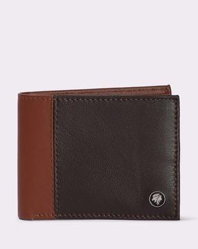 men colourblock bi-fold wallet