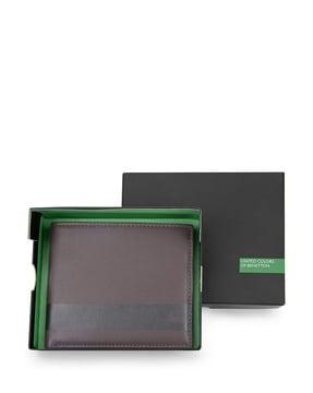 men colourblock bi-fold wallet