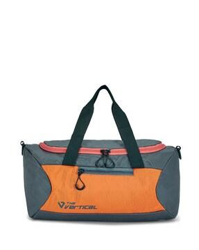 men colourblock duffle bag