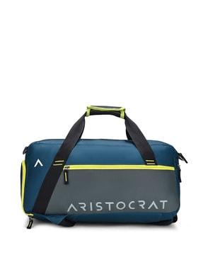 men colourblock duffle bag