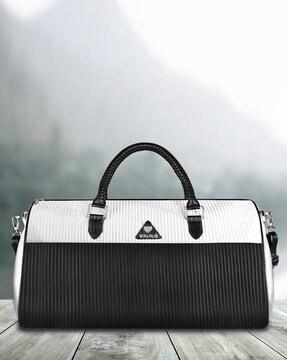 men colourblock duffle bag