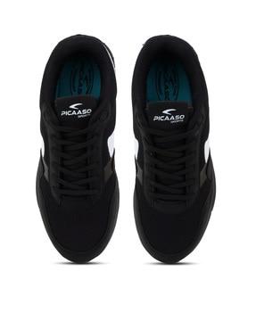 men colourblock lace-up shoes