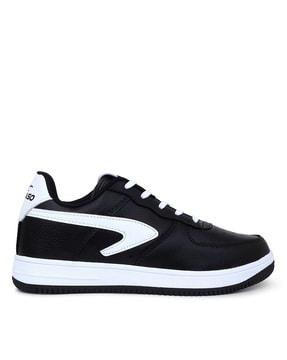 men colourblock lace-up shoes