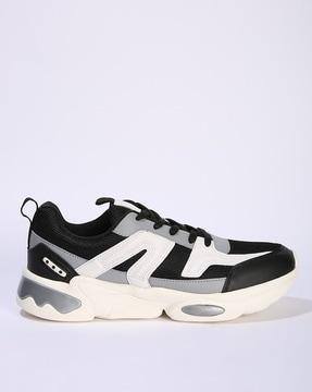 men colourblock low-top shoes