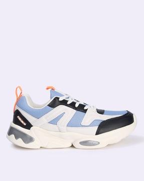 men colourblock low-top shoes